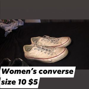 White converse size 10